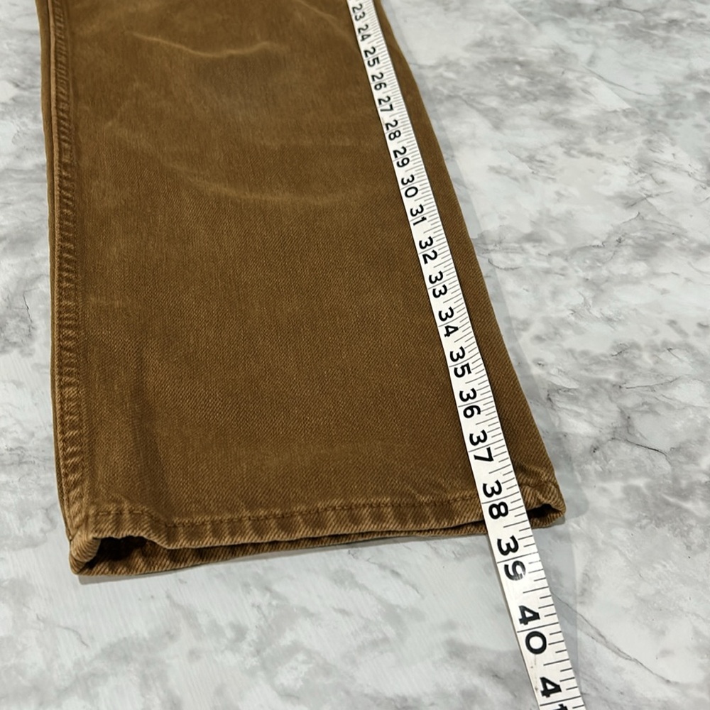 GOOD AMERICAN WOMEN STRAIGHT PANT HIGH RISE BROWN Sz 4/27 - Picture 10 of 10